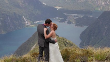 Real Wedding: Christine and Ben in Milford Sound, Fiorland