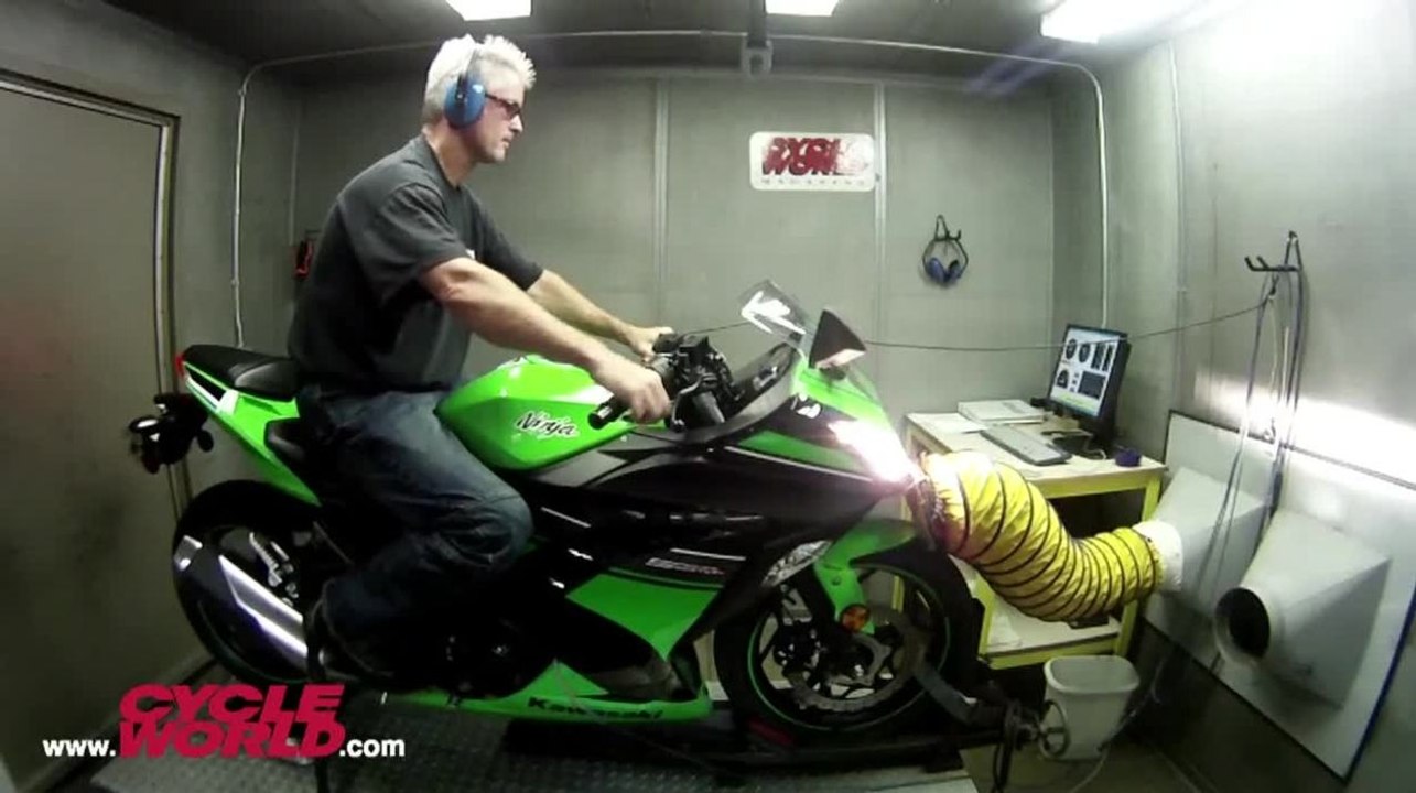 2013 Kawasaki Ninja 300 gets Dyno Tested