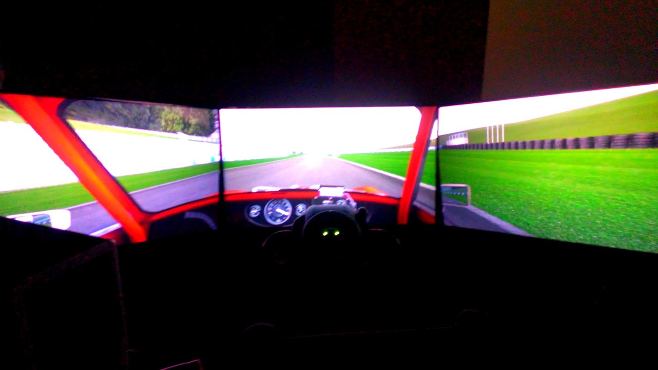 Triple screen setup using 3 - 61" Monitors