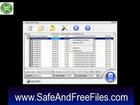 Apollo DVD to 3GP 3.6.2 Full Crack Download for PC
