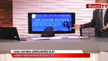 Canlı yayında görülmemiş olay