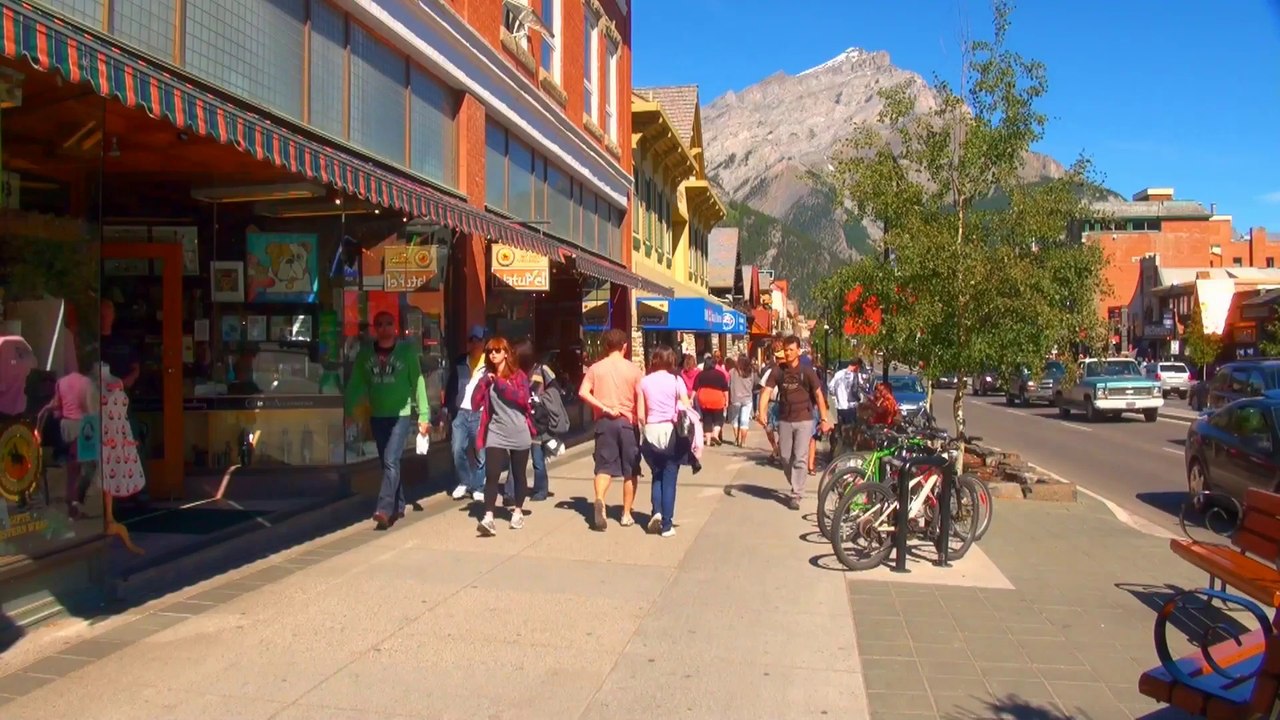Around the Town of Banff in the Rocky Mountains.