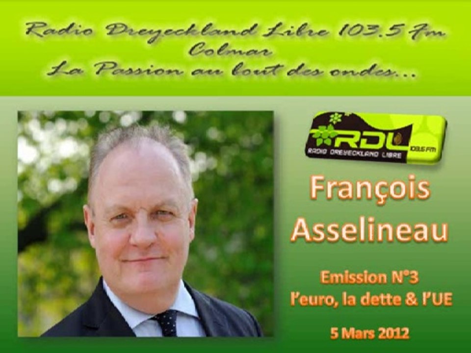 François Asselineau, Histoire de la dette de la France, de l'euro et de l'UE PART 3/3