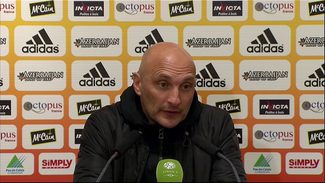 Conférence de presse RC Lens - Tours FC (2-2) : Antoine KOMBOUARE (RCL) - Olivier PANTALONI (TOURS) - 2013/2014