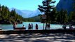 Bow River Falls in Banff of the Rocky Mountains