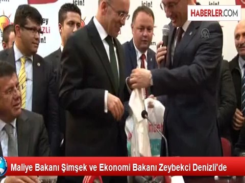 Maliye Bakanı Şimşek ve Ekonomi Bakanı Zeybekci Denizli'de