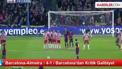 Barcelona-Almeira : 4-1 / Barcelona'dan Kritik Galibiyet