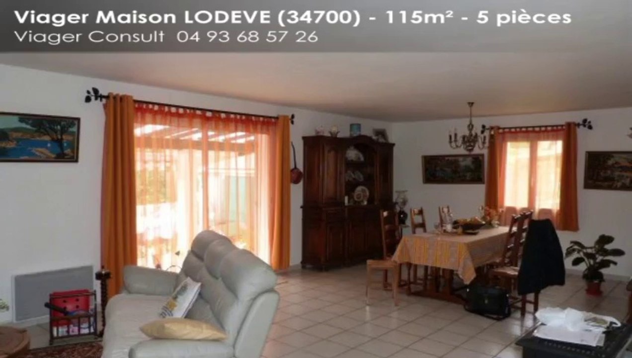 A vendre en viager - LODEVE (34700) - 5 pièces - 115m²