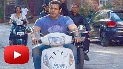 Check Out - Salman Khan's Scooty Ride For Fugly