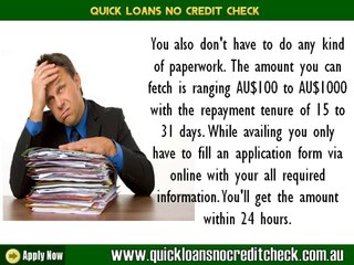 Quick Loans No Credit Check- Quick Finances with No Credit Check Formality