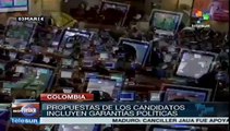 Candidatos al Congreso de Colombia centran sus campañas en la paz