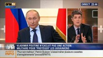 Le Soir BFM: En conférence de presse, Poutine n'exclut pas une éventuelle intervention militaire en Ukraine - 04/03 5/6