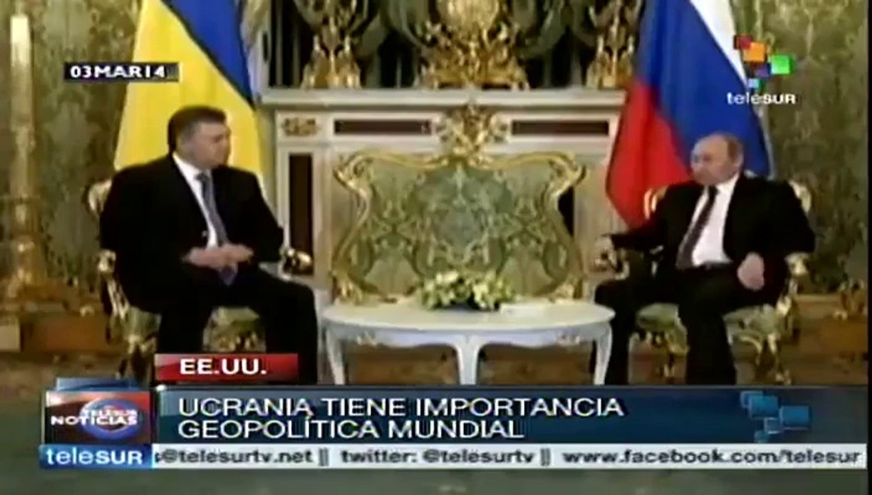 EE.UU. amenaza con sanciones a Rusia mientras Kerry viaja a Ucrania