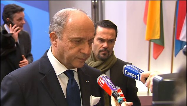Ukraine : déclaration de Laurent Fabius à la sortie du Conseil des Affaires étrangères (03/03/2014)