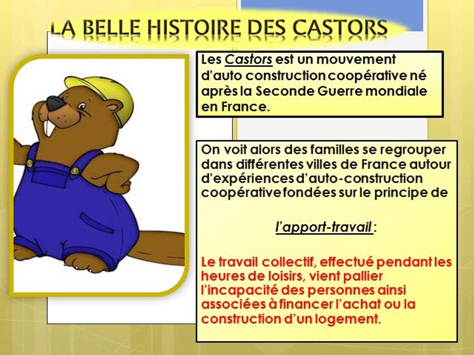 Qu'est ce que les CASTORS? Petite explication en vidéo