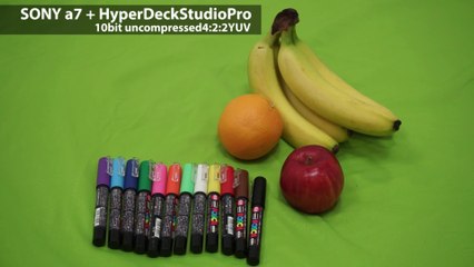 SONY a7 AVCHD VS HyperDeck Studio Pro 10bit uncompressed 4:2:2YUV