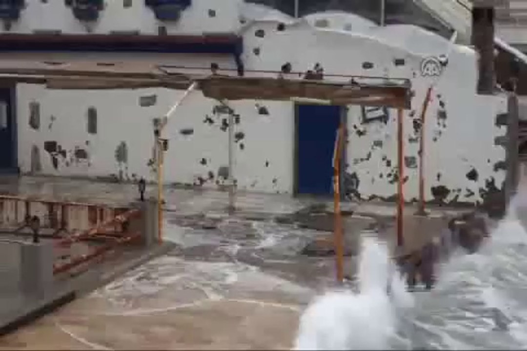 Bodrum'da şiddetli rüzgar