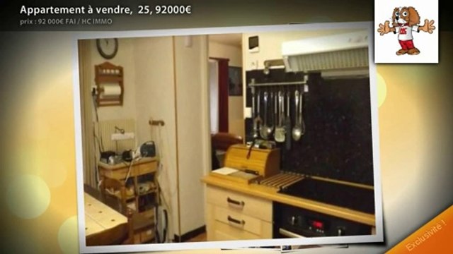Appartement à vendre, 25, 92000€