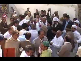 welcome of sain yudister lal ( RAIPUR ) at baba heera nand darbar shab daharki