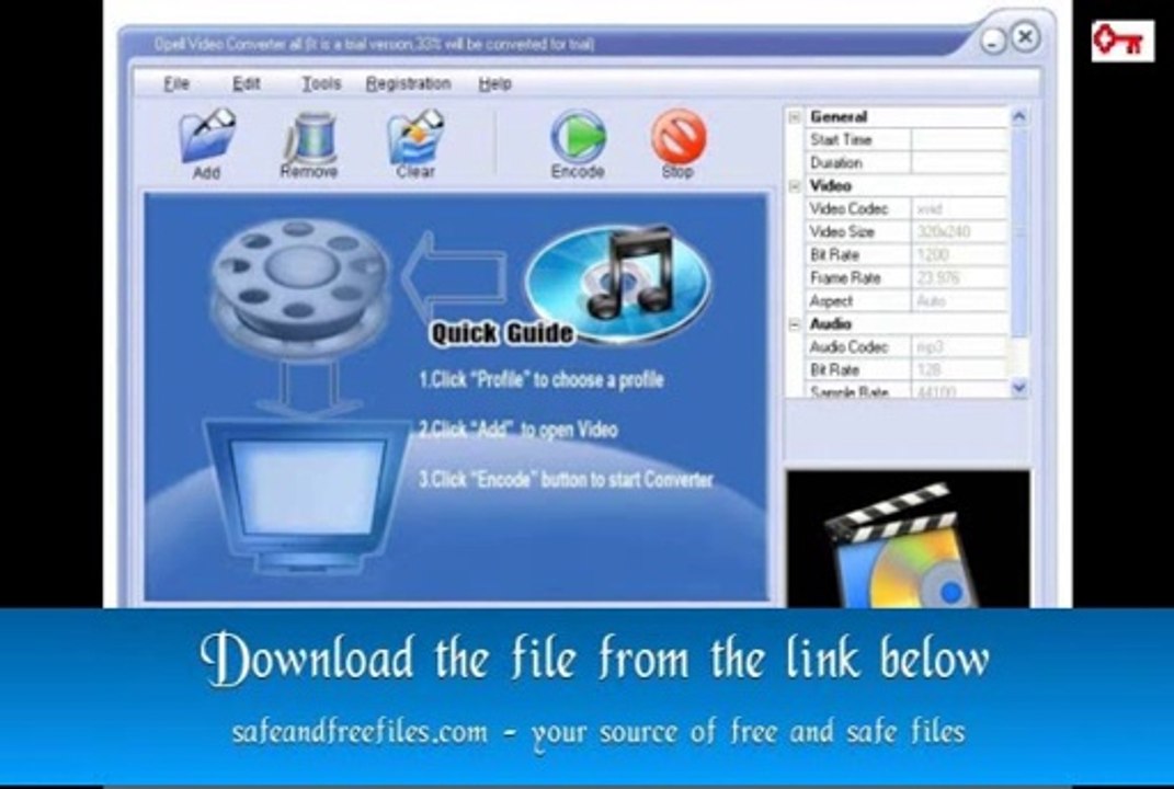 Opell Youtube FLV to WMV MPEG MOV AVI iPod PSP 3GP MP4 Zune Converter 2.2.4 Full Version with Crack Download For PC