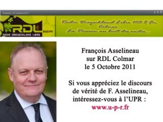 François Asselineau interviewé sur la radio Colmarienne