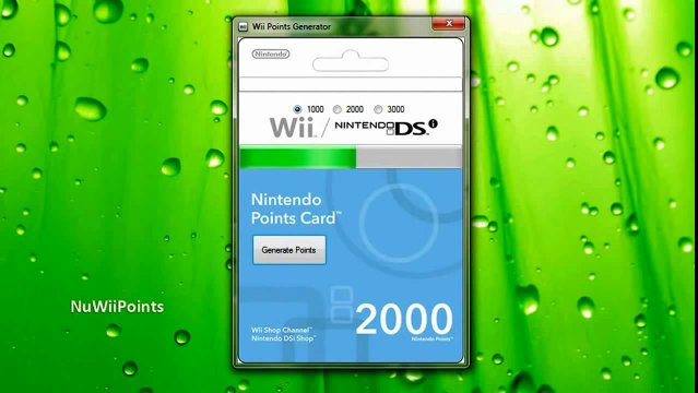 Wii Points Code Generator [UPDATED][WORKING 2014]
