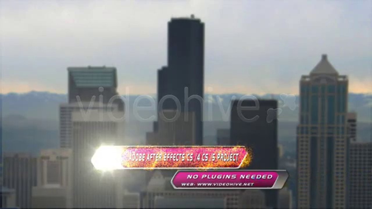Particle Shake Lower Third