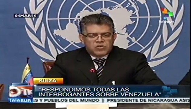 Disipó Jaua en Ginebra confusiones sobre derechos humanos en Venezuela