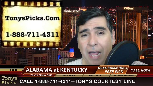 Kentucky Wildcats vs. Alabama Crimson Tide Pick Prediction NCAA College Basketball Odds Preview 3-4-2014