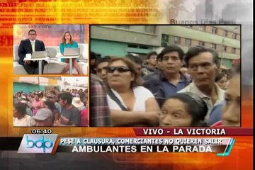 La Parada: Mil comerciantes permanecen dentro y aseguran diálogo con fiscales (1/2)