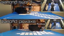 3D Printing Minecraft Diamond Sword Diamond Pickaxe