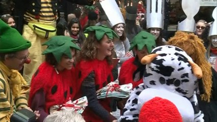 Great Spitalfields Pancake Race in east London