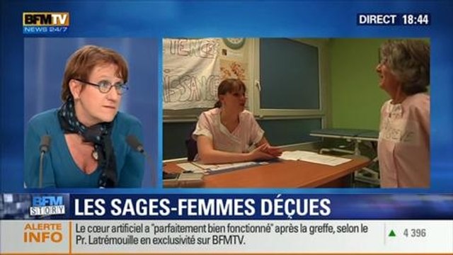 BFM Story: Un nouveau statut médical pour les sages-femmes: Marisol Touraine n'a pas répondu à notre revendication , Sophie Guillaume - 04/03