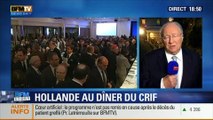 BFM Story: François Hollande est l'invité d'honneur du dîner du CRIF: la lutte contre le racisme et l’anti-sémitisme devrait être une cause nationale, pour Roger Cukierman - 04/03