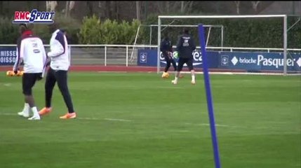 Football / Amical : L'entraînement des Bleus à Clairefontaine - 04/03