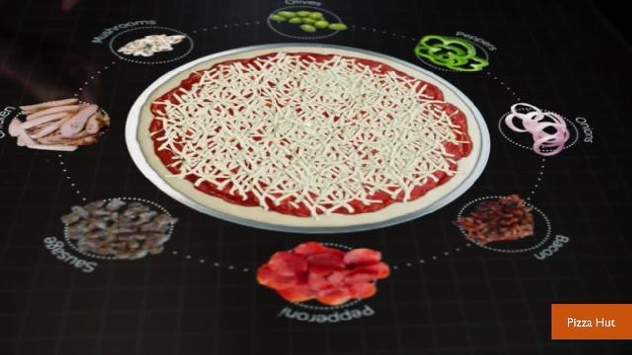 First Look at Pizza Hut's Interactive Touchscre...