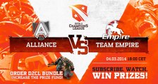 The Alliance vs Team Empire Game 1 - DOTA 2 Champions League TobiWan & Capitalist