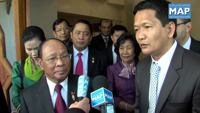 رئيس المجلس الملكي الاستشاري للشؤون الصحراوية يتباحث مع رئيس الجمعية الوطنية الكمبودية