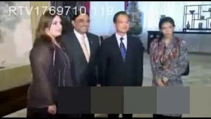 Pankistan's President Asif Ali Zardari and Chinese Premier Wen Jiabao meet at Zhongnanhai