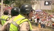 Más protestas en Caracas a un día del aniversario de la muerte de Chávez