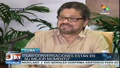 Conversaciones de paz están en su mejor momento: FARC-EP