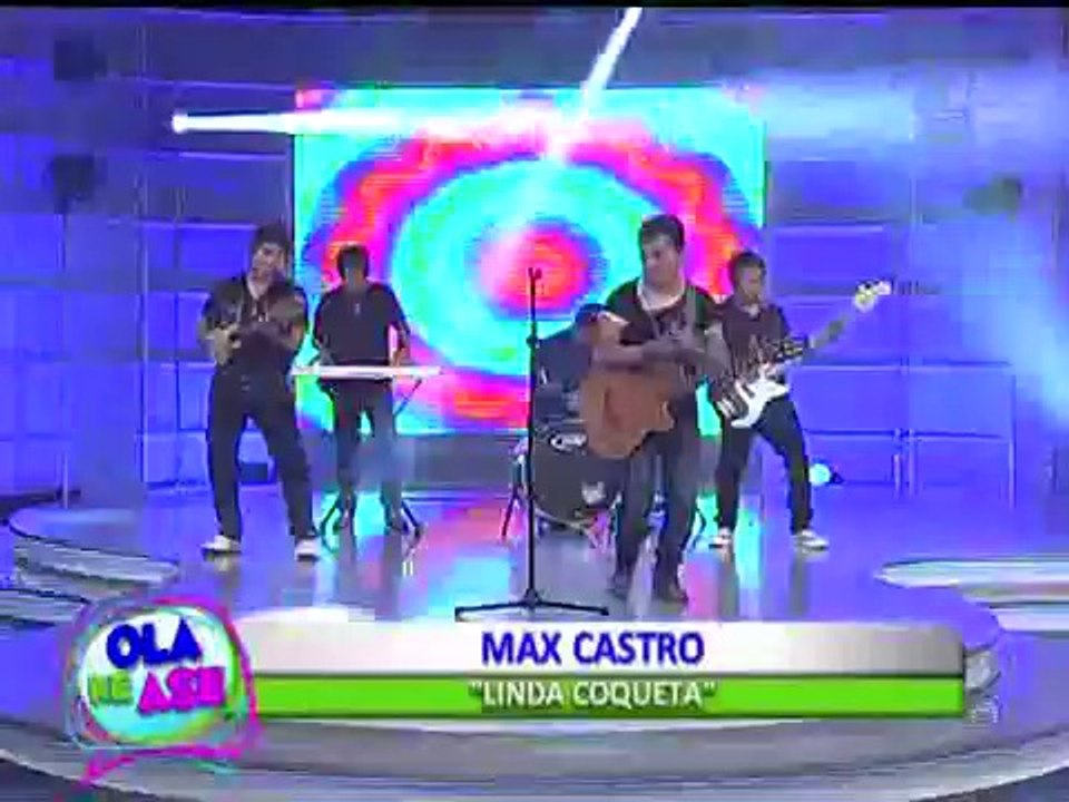 Max Castro hizo bailar al público de Ola ke Ase con su tema 'Linda coqueta' (2/2)