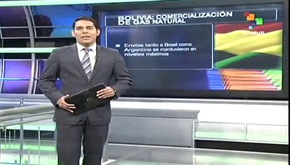 Bolivia registra alzas en comercialización de gas natural