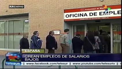 España: primer descenso en 7 años de la tasa de paro laboral