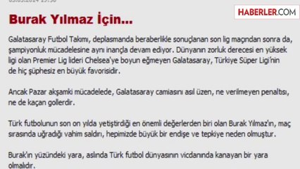 Galatasaray'dan Burak Yılmaz Açıklaması