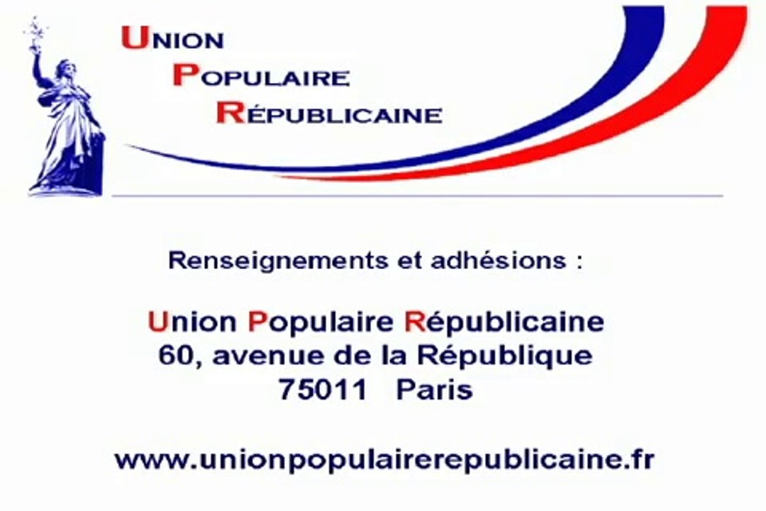 François Asselineau,L'upr notre engagement PART 12/19
