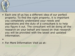 Westhill Property Consulting London The Importance of Having One