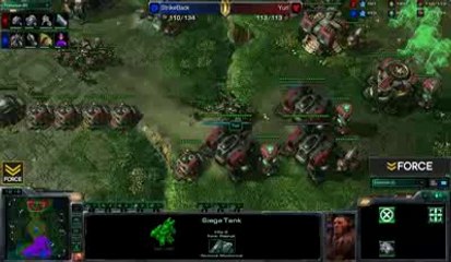 StarCraft 2 - Yuri [T] vs StrikeBack [Z] (Commentary)