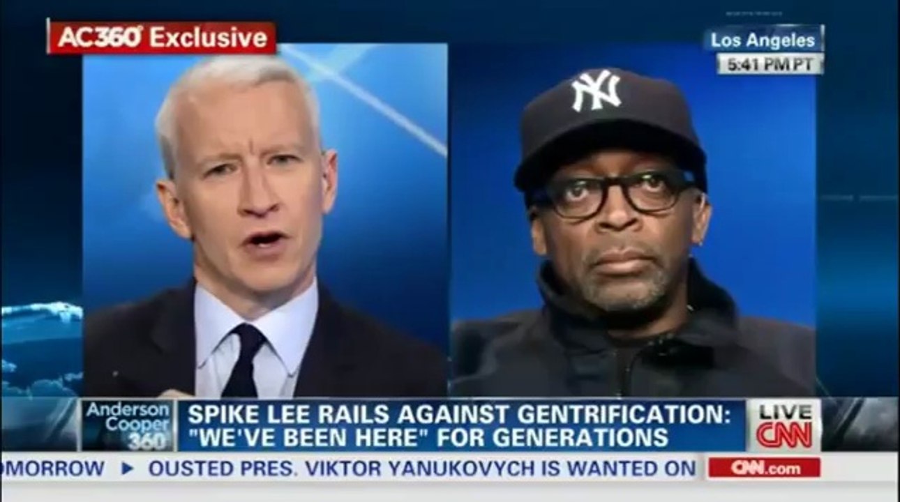 Spike Lee Anderson Cooper Talk Gentrification.