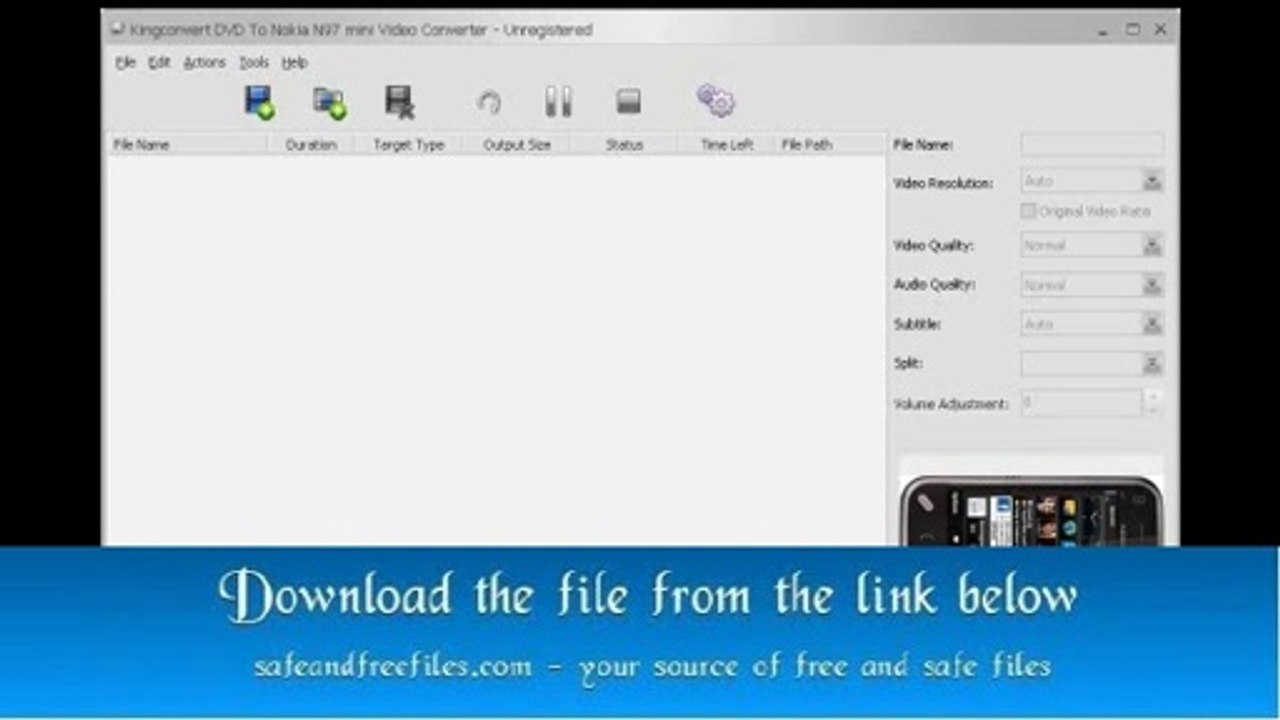 Get KingConvert DVD To Nokia N97 mini 5.0 Serial Key Free